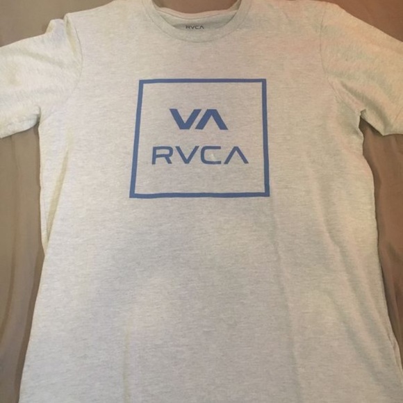 New RVCA Box Logo Print Men/'s Heathered T-Shirt